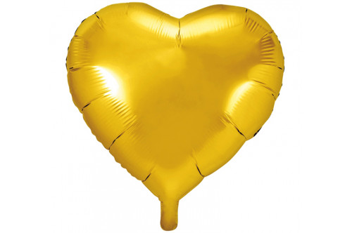 Balón fóliový „srdce“ zlatý 45cm