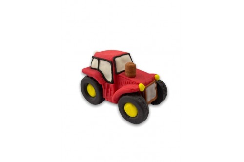 Traktor červený